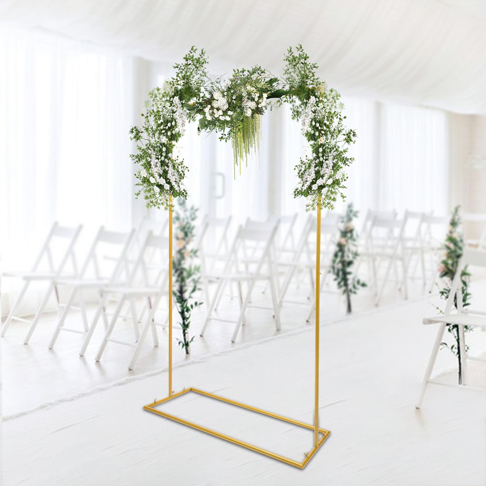 

Gold Wedding Stand Carbon Steel Square Flowers Stand Balloons Bracket for Garden Weddings Decoration L золотий