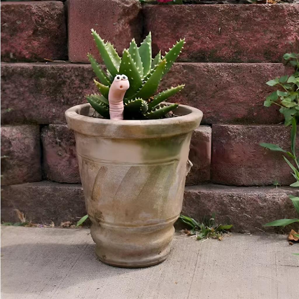 Flowerpot decoration earthworm ornaments potted soil moisture monitoring Moisture monitor for your potted plant