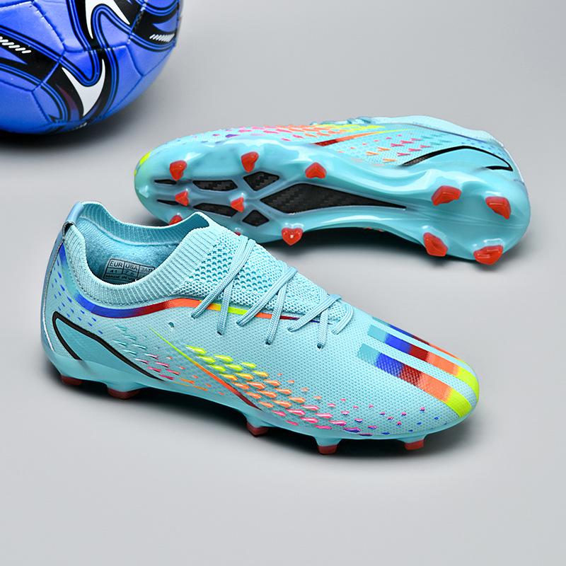 

Новые шипованные футбольные бутсы Jinjiang спортивная обувь молодежная тренировочная обувь студенческая искусственная трава 35