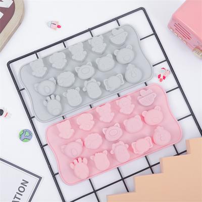 15 Even Cartoon Silicone Ice Cube Mold Homemade Ice Cream Ice Cube Mold Silicone Chocolate Mold Diy Baking Tools