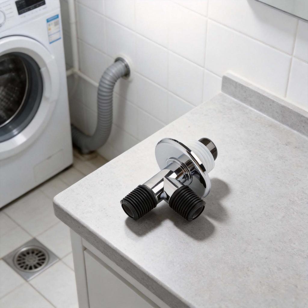 Three Way Floor Drain Connector for Washing Machines to Prevent Backflow