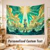 Custom Name Text Tapestry,Zelda Boho Wall Hanging, Decorative Backdrop Tapestry For Room