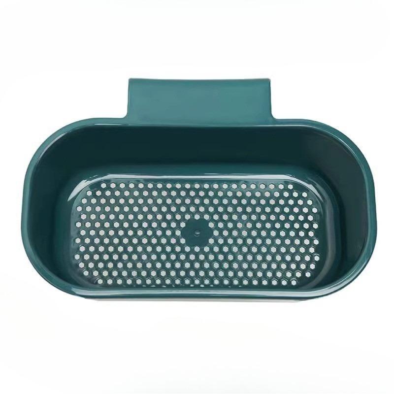 

Настінна кухонна мийка, Кошик для зливу, Фільтрувальний кошик, Пластикова полиця для зберігання, Чудо-фільтр для кухонних залишків їжі та сміття темно-зелений колір