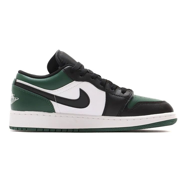 Zapatillas Air Jordan 1 Low GS Green Toe para Niños Verde Noble Polen Blanco 553560-371
