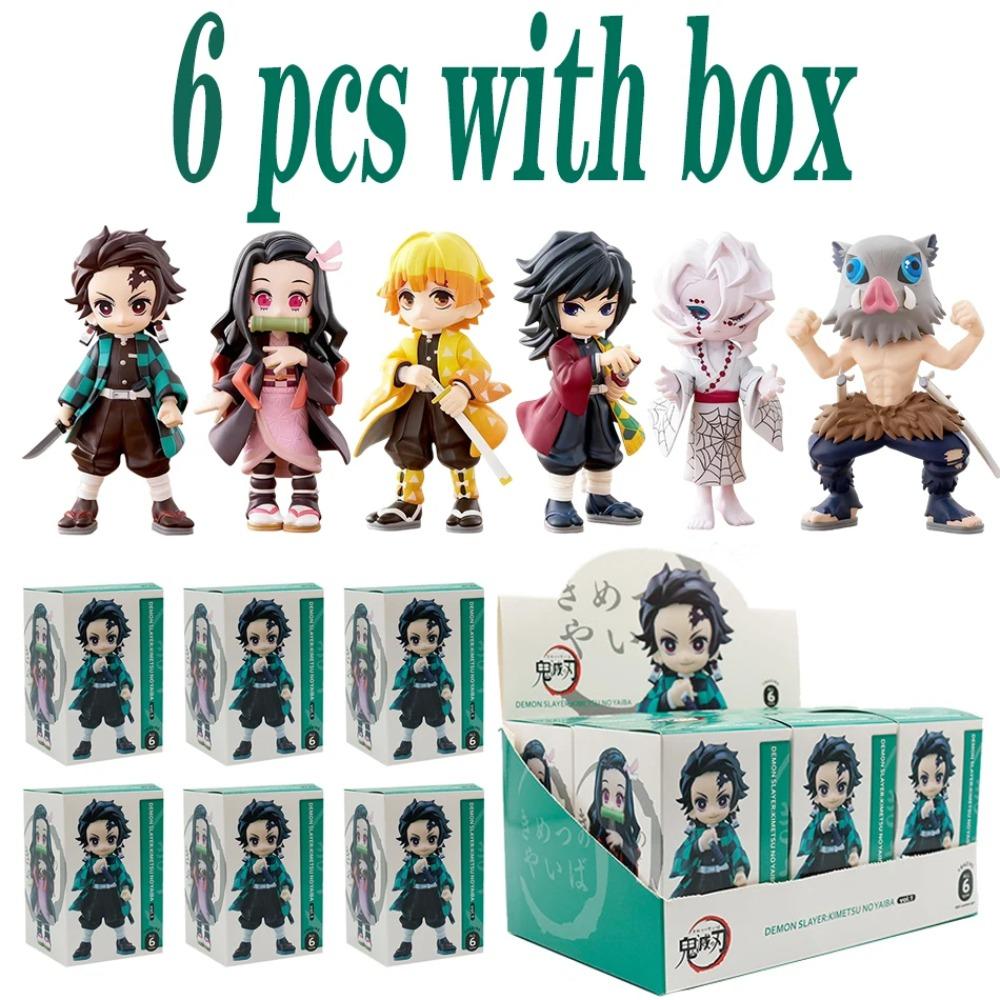 Gorący MINISO Oryginalny Bushiroad Palverse D demon Slayer: Kimetsu No Yaiba Figurka Anime Tajemnicze Pudełko Vol.1 Ozdoba Zabawka Prezent