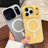 Étui de téléphone magnétique de luxe 2 en 1 couleur bonbon pour iPhone 17 15 16 14 13 Pro Max 17Pro Air Charge sans fil Housse mate antichoc