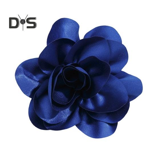 

Жіночий корсаж, брошка, тканина, форма квітки, протиковзкий костюм, пальто, комір, капелюх, шарф, прикраса сукні, шпилька, одяг для вечірки, ювелірні вироби синій