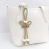 DIY Bag Pendant 1Pcs Handmade Butterfly Braided Rope Keychain Charm for Purse Decoration Customizable Accessory