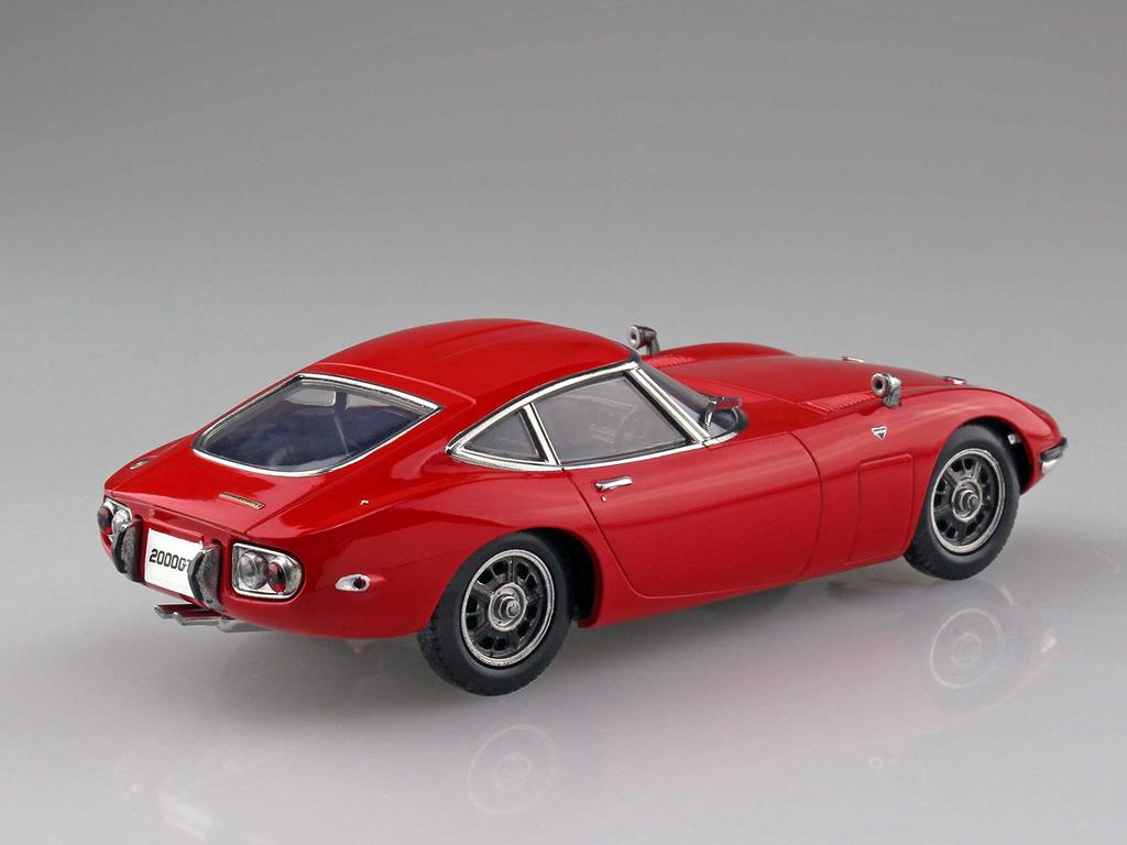 Aoshima Bunka Kyozai The Snap Kit Series Toyota 2000GT Solar Red Plastic Model Kit 05B 1/32 Pre-colored