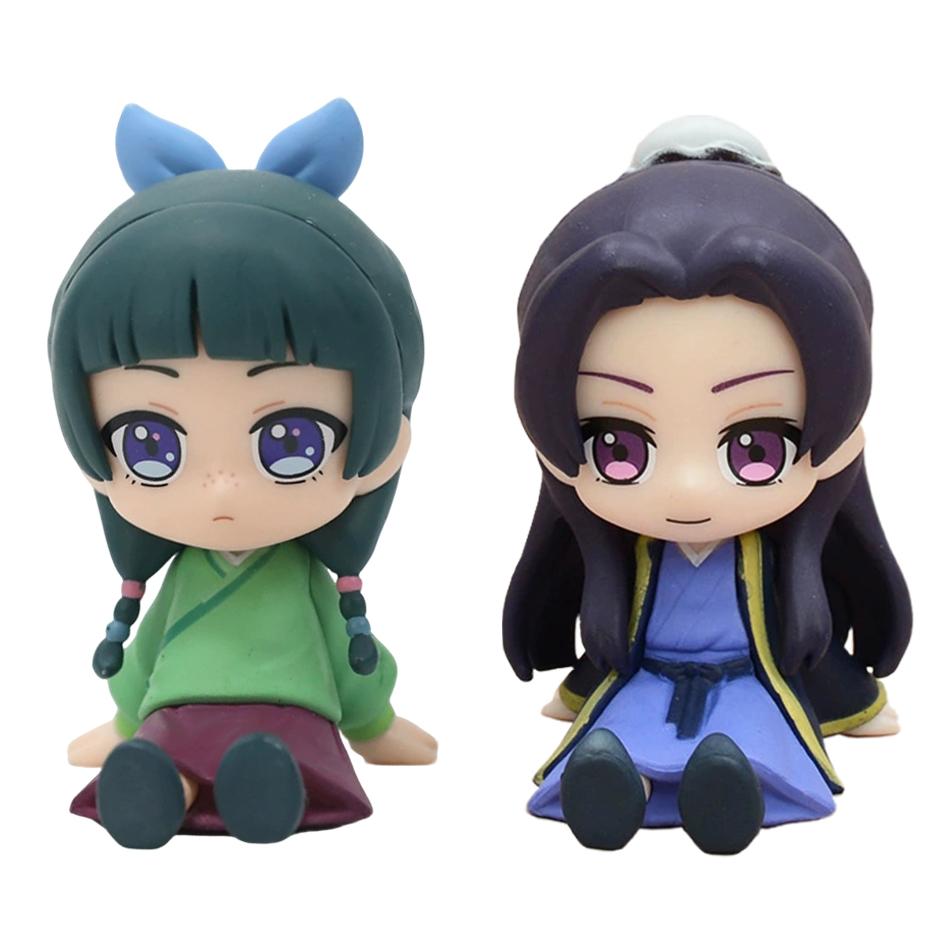 9cm Wersja Q Pamiętniki Aptekarza Maomao Jinshi Mini Figurka Anime Gadżety Kawaii Ozdoby na Biurko Samochód Model Prezenty
