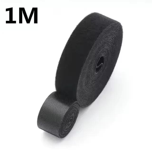 

1/5M Cable Ties Reusable Adhesive Hook Loop Bundle Fastener Nylon Strap Organizer Self Clip Holder Management Straps Wire Tie 3x100mm