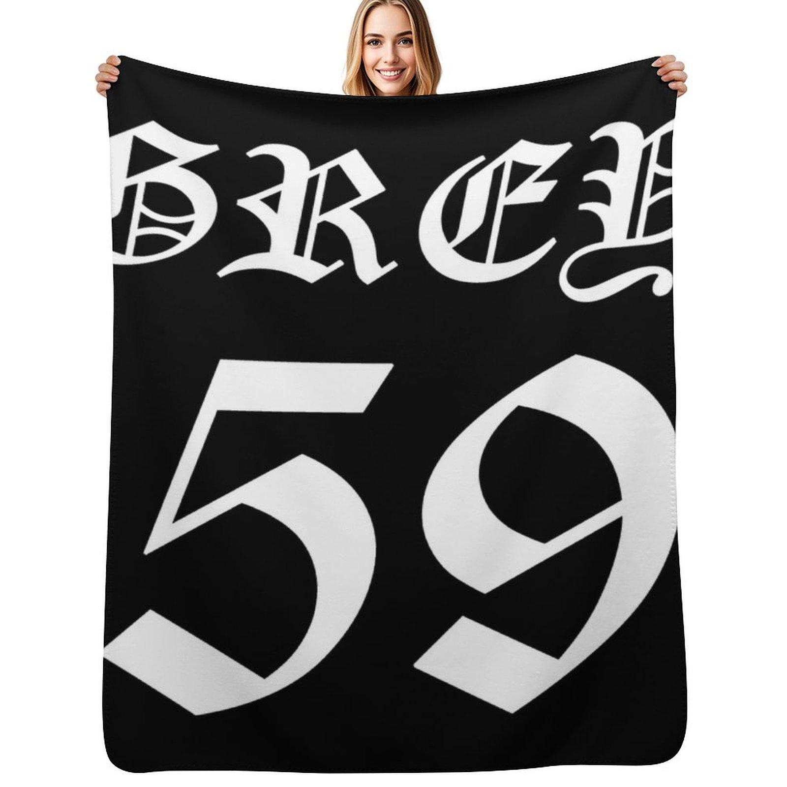 Grey 59 Merch Greyfivenine Logo Throw Blanket Cozy Throw Blanket for Bed Sofa Chair Size: 75*100cm, Weight: 230 GSM