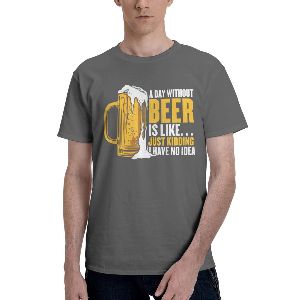 1 Piece Without Graphic 100 Cotton Tshirt Beer Day Tops Tees For Unisex