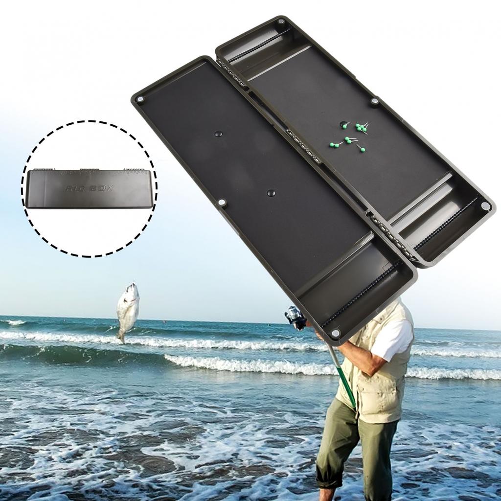 Large Rig Safe Plastic Rig Magnetic Fishing Storage Box  carp fishing box 34.5cm