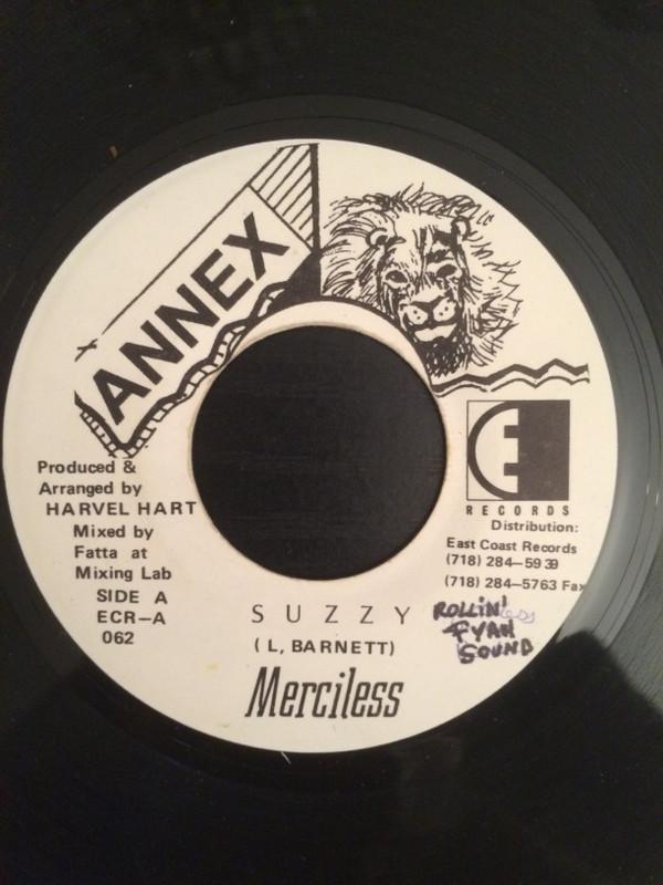 

7inch Record MERCILESS - Suzzy ECR062 Annex US Reggae, Ska & Dub Used
