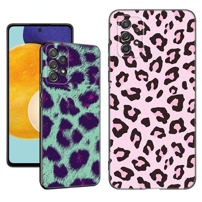 Handyhülle mit Leopardenmuster für Samsung A13 A22 A24 A32 4G A23 A25 A34 A35 A52S A53 A54 A55 A73 5G A12 A14 A15 A31 A33 A50 A51 A72