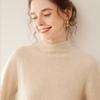 2025 Women's Autumn-Winter Pure Cashmere Half-High Neck Loose Knit Sweater Pullover