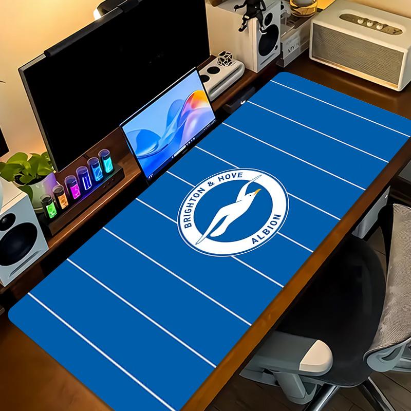 Brighton & Hove Albion Print Cushion Non-slip Laptop Tablet Big Mousepad XXL Mat Mini PC Playmat With Lock edge