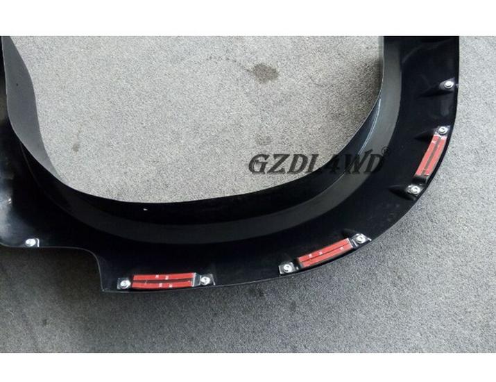 Hilux Vigo Wheel Eyebrow Mudguard: Anti-Scratch, Anti-Collision Car Exterior Modification with Nail Tires.