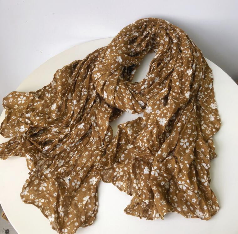

New Vintage Floral Scarf Europe Design Popular Thick Wam Shawl Winter All Matching Scarf For Lady 85x190cm