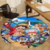 One Piece Pattern Round Rug, Indoor/Outdoor Mat, for Picnic, Gameroom, Bedroom, Office, Living Room, Home Decor Carpet, Birthday Gift