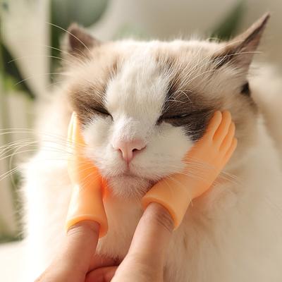 Cat Toys Masážní rukavice 1 pár Little Finger Sada pro kočky Funny Finger Hands Kreativní hračky na prstech Potřeby pro domácí mazlíčky