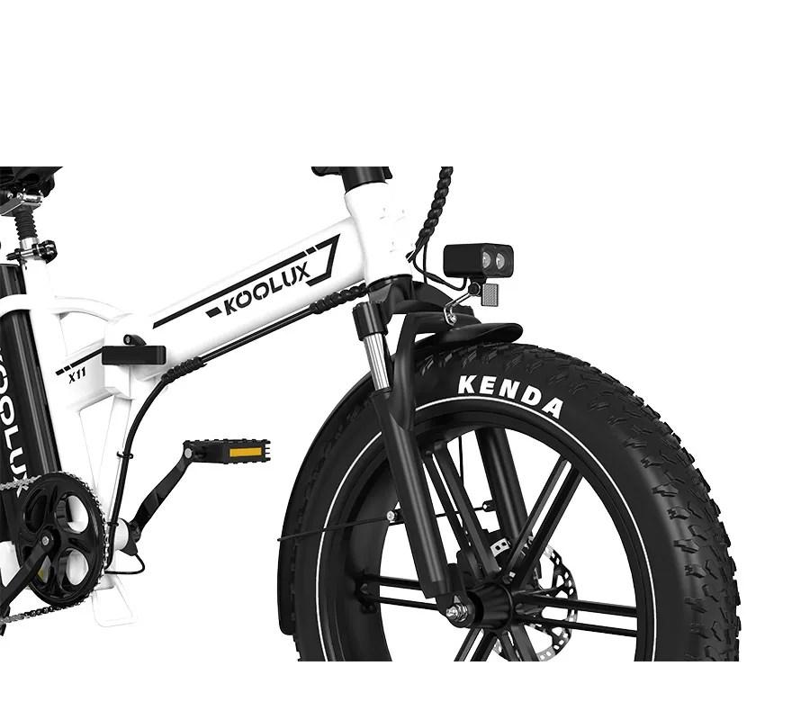 KOOLUX X11 750W Motor 48V23.4 Ah Battery Dual Battery E-bike City Foldable Electric Bicycle 20 Inch Fat Tires Electric Bike