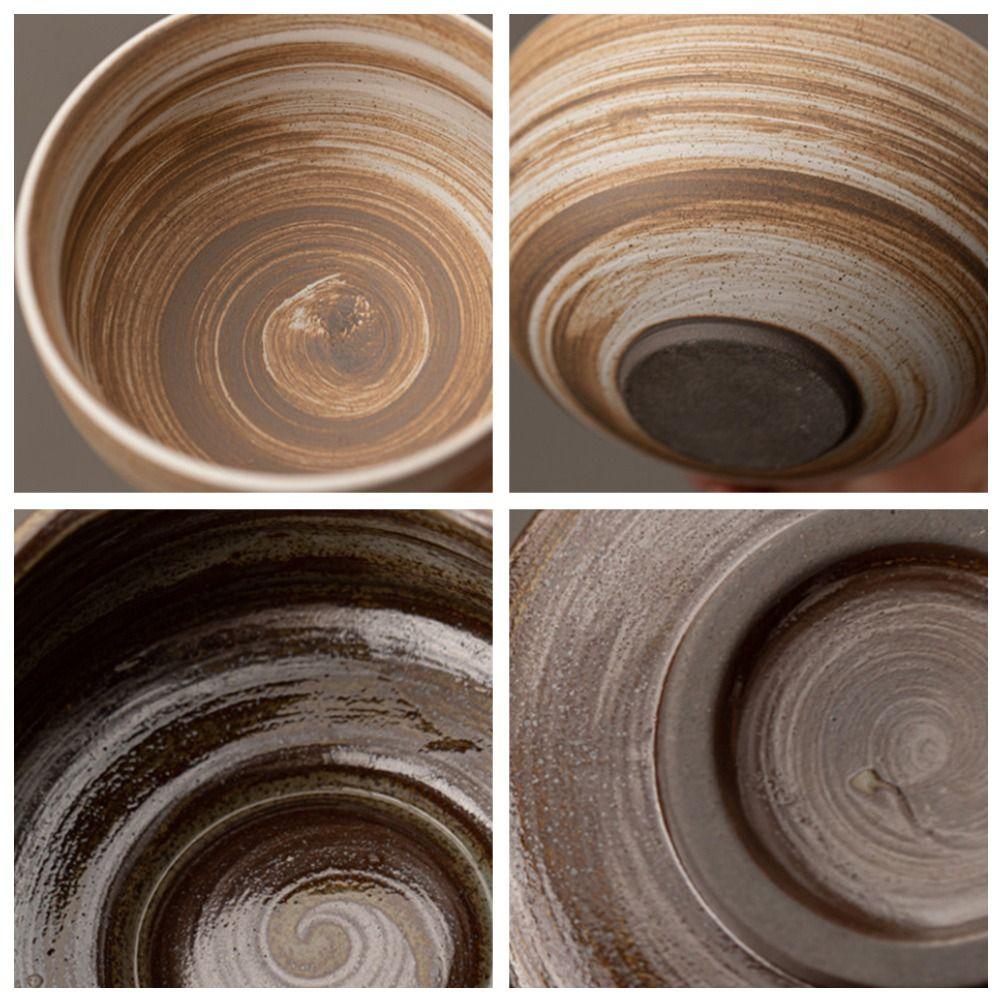 Smooth Matcha Bowl Ceramic Tea Salad Soup Bowl Traditional Tea-Making Tool  for Tea Set Accessories