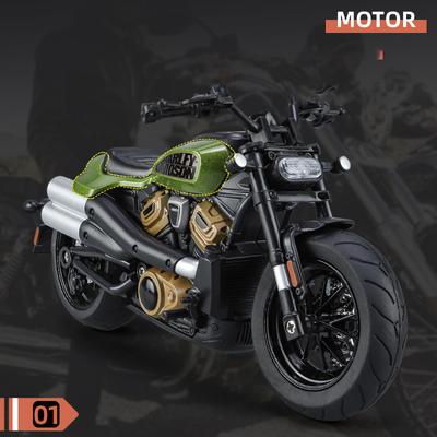 1/12 SportsterS Kawasaki ZX-6R Metalowe Modele Samochodów Zabawki Motocyklowe Metalowe Odlewane Dźwięk Światło Seria Motocykli Model Prezenty Świąteczne dla Dzieci