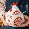 Chicken Shape Rooster Ceramic Spice Jars Household Spice Organizer Jars  Kitchen Decor