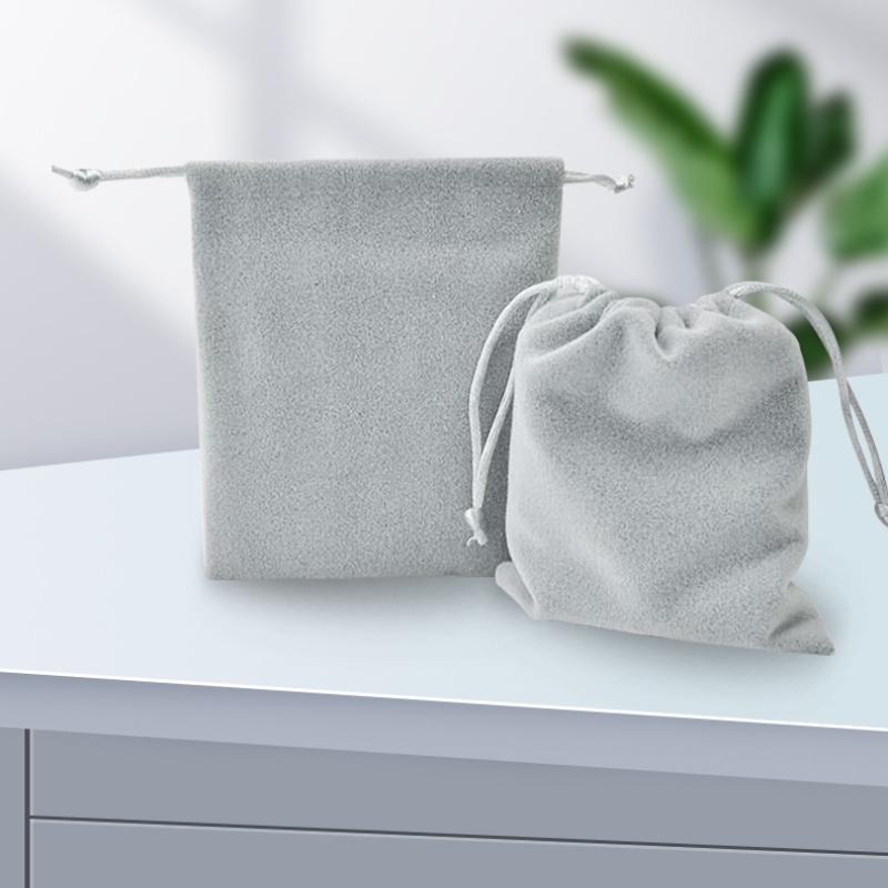 10pcs,Fleece Bundle Pocket, Drawstring Velvet Bag, Logo Printable, Packaging Bundle Pocket, Jewelry Storage, Velvet Bag