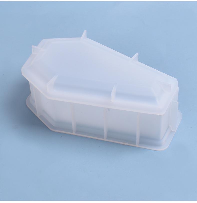 Poppy DIY 3D Crystal Resin Coffin Mold - Small Creative Silicone Storage Box