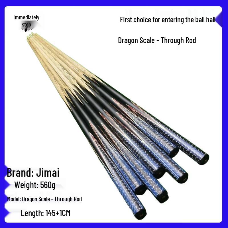 Jimai Dragon Scale Chinese Eight-Ball Pool Cue