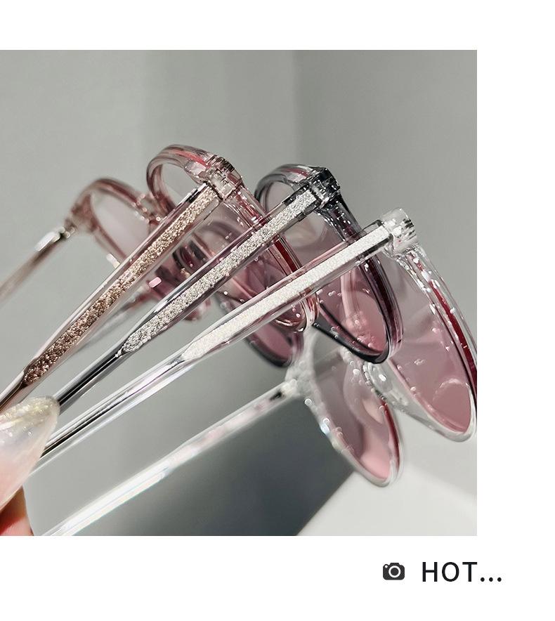Trendy Unisex High-End Blush Sunglasses with Acetate Frame & UV Protection