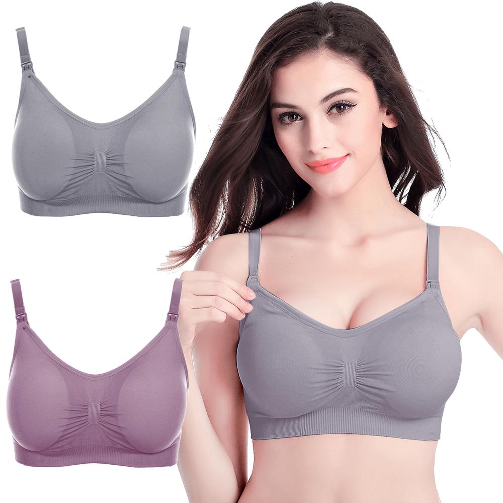 2Pcs Stillen Bh Mutterschaft Still-bhs Kleidung für Schwangere Frauen Schwangerschaft Fütterung Unterwäsche Dessous Kleidung
