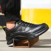 Fashion 2025 Work Safety Shoes for Men Black Leather Soft Anti-smashing Anti-piercing Labor Protection Boots Male Footwear