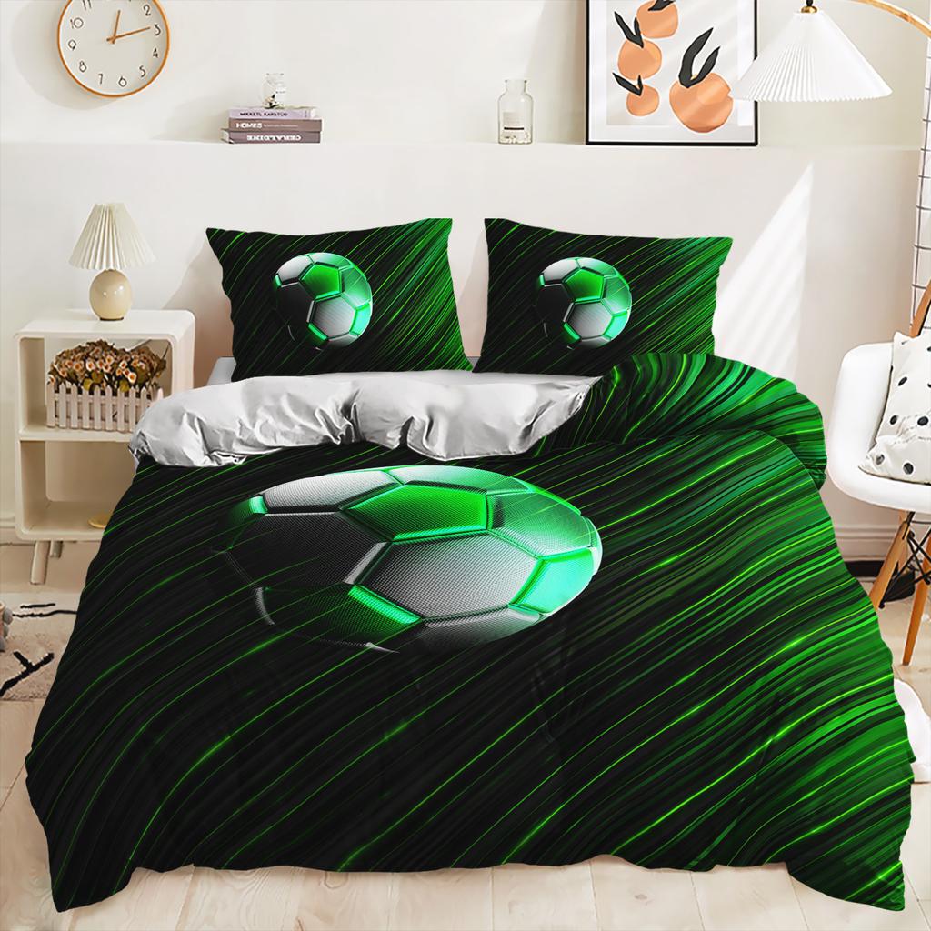 Three-Piece World Cup Football Decorative Quilt Cover Bedding Digital Printing Kit