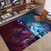 Custom Name Crystal Velvet Rug,Kontra K Comfortable Anti Slip Floor Mat For Room Decoration