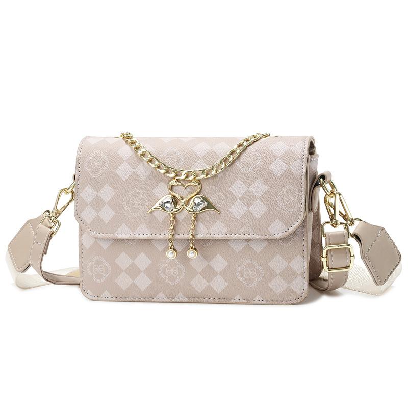 Bag 2025 new flower versatile foreign style women's simple shoulder oblique span bag chain bag