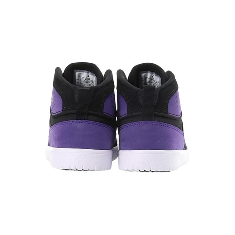 Air Jordan Access PreSchool 'Black Court Purple' (Unisex) Black / Black / Court Purple Kids' Basketball Shoes AV7942 005