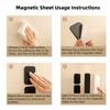 Punch-free Magnetic Storage Box Plastic Wall-mounted Storage Box Drinking Straws Dispenser  Cabinet