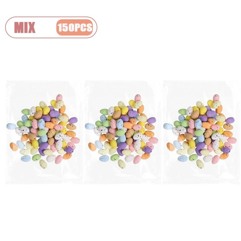 50-500PCS Easter Mini Colored Eggs Realistic Speckled Dove Eggs Desktop Ornaments Landscape Arrangement Wreath DIY Accessories