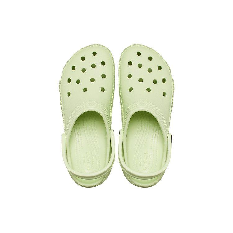 Crocs Classic Platform Clog Clogs Women's Gray Mist Green 206750-335