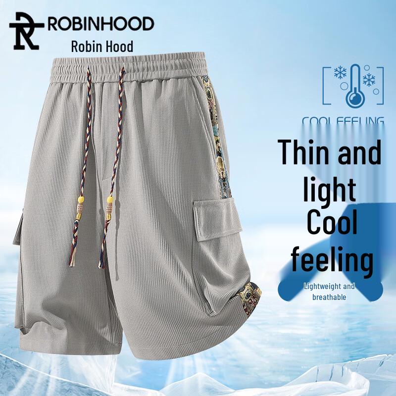 ROBINHOOD Men s Summer Breathable Loose Fit Shorts 4XL