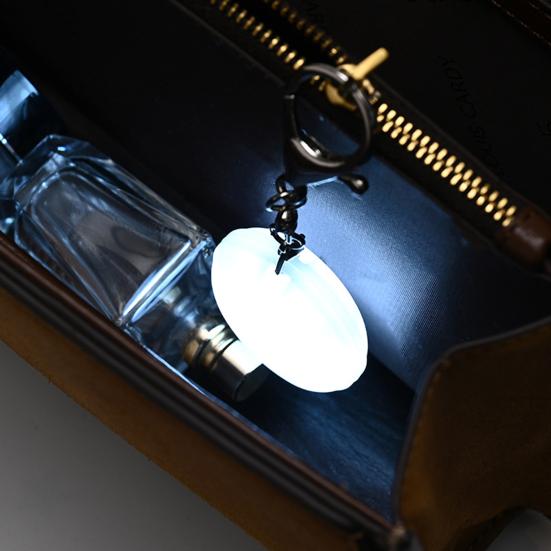 Night Light Pendant Handbag Light with Touch Sensor LED Built-in Rechargeable 120mAh Battery Compact Portable Bag Light