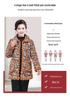 Winter Plus Velvet Floral Cotton Jacket for Middle-aged and Elderly Moms – Thick, Warm, Anti-cold Short Coat