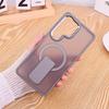 For Magsafe Fold Stand Holder Matte Case For Samsung S26 S25 S23 S24 Ultra Plus FE A57 A37 A17 A56 A55 A36 A26 A16 Cover