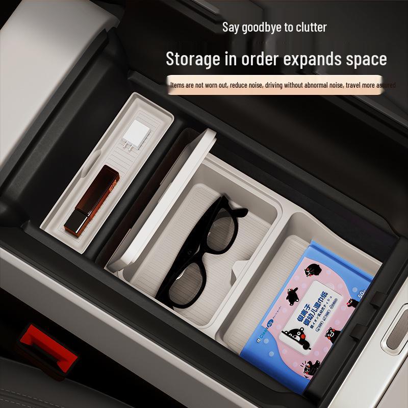 Xiaomi YU7 Armrest Box Silicone Pad & Storage Organizer for Car Interior