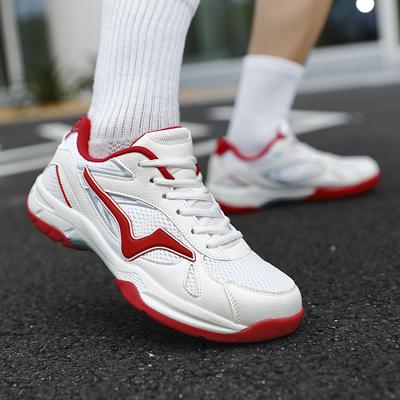 Badminton Shoes Men's and Women's Professional Tennis Feathers Ultra-light Professional Badminton Tennis Training Shoes