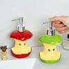 Stylish Ceramic Liquid Soap Container With Press Pump Lovely Fruit Core Soap Dispenser For Home Bathroom Countertop Organizing
